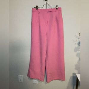 Zara Chic Pink Wide-Leg Pants